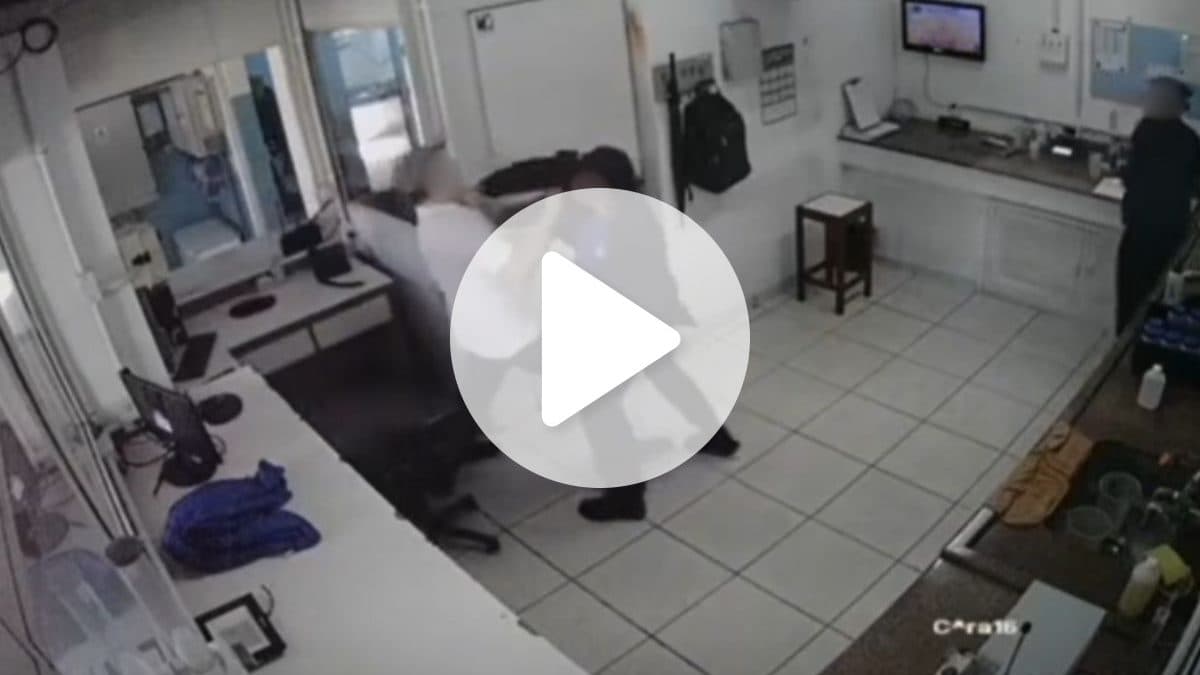 VÍDEO: Servidores públicos trocam socos e chutes durante briga em SC